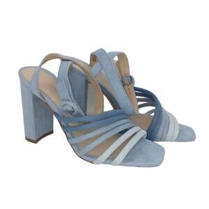 CHINESE LAUNDRY Jonah Womens NEW w/Box Blue Suede Ankle Strap Sandal s- Size: 6
